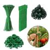 Plant Training Clip and Tie Set with Hook-and-Loop Bands, Plastic and Nylon Securing Pieces for Indoor Pot Care, Balcony Garden Care and Climbing
