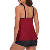 Women Two Piece Flowy  Swimsuits  Bathing Tank Tops With Shorts Athletic Swimwear