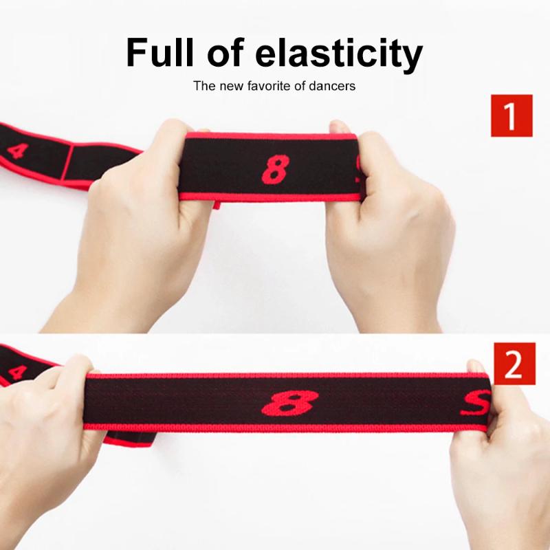 Yoga Stretch Resistance Bands Adult High Elasticity Multi-Segment Belt Yoga Assisted Stretching Belt Yoga Fitness Products