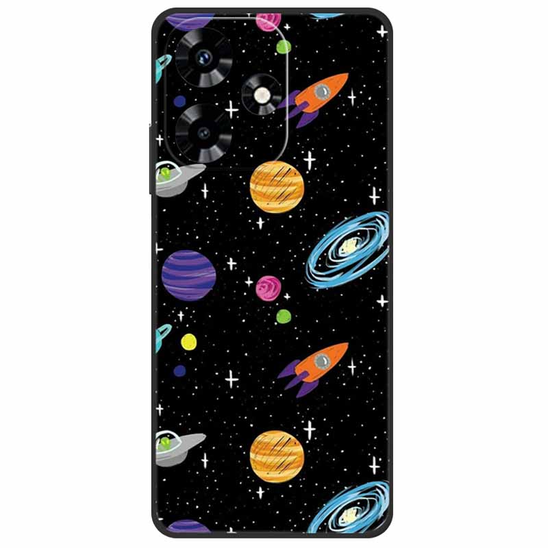 For Infinix Hot 30i NFC Case X669D Silicone Wolf Lion TPU Soft Fundas For Infinix Hot 30i X669C Hot30i 2023 Protector Black Capa