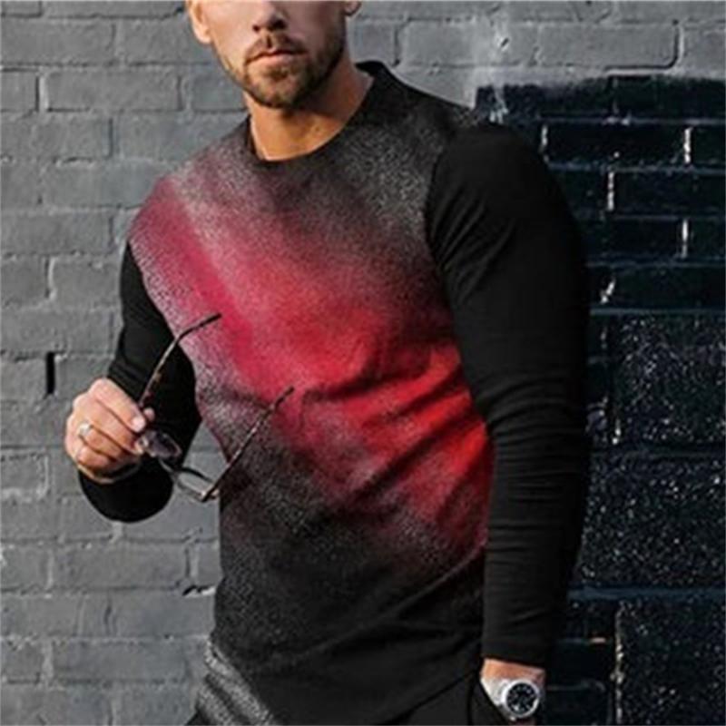 

3D Digital Printing T-shirt Street Trend Long Sleeved T-shirt Large Men s Long Sleeved Casual Sport Ventilate y2k Men s Clothing