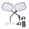 Motorbike Rear Mirrors with Streamlined Design for Reduced Wind Resistance