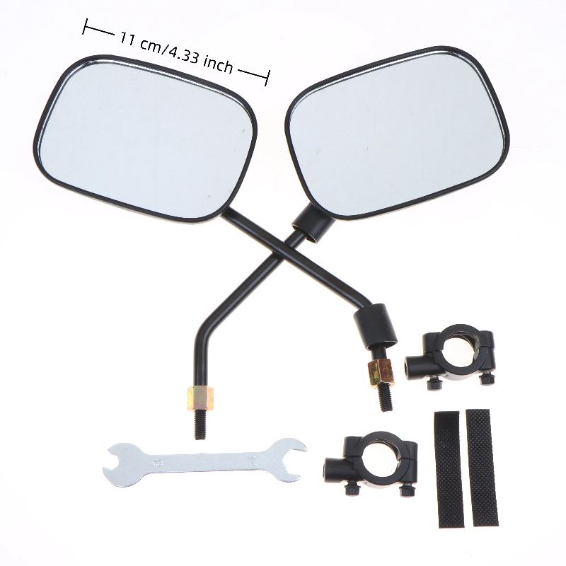 Motorbike Rear Mirrors with Streamlined Design for Reduced Wind Resistance