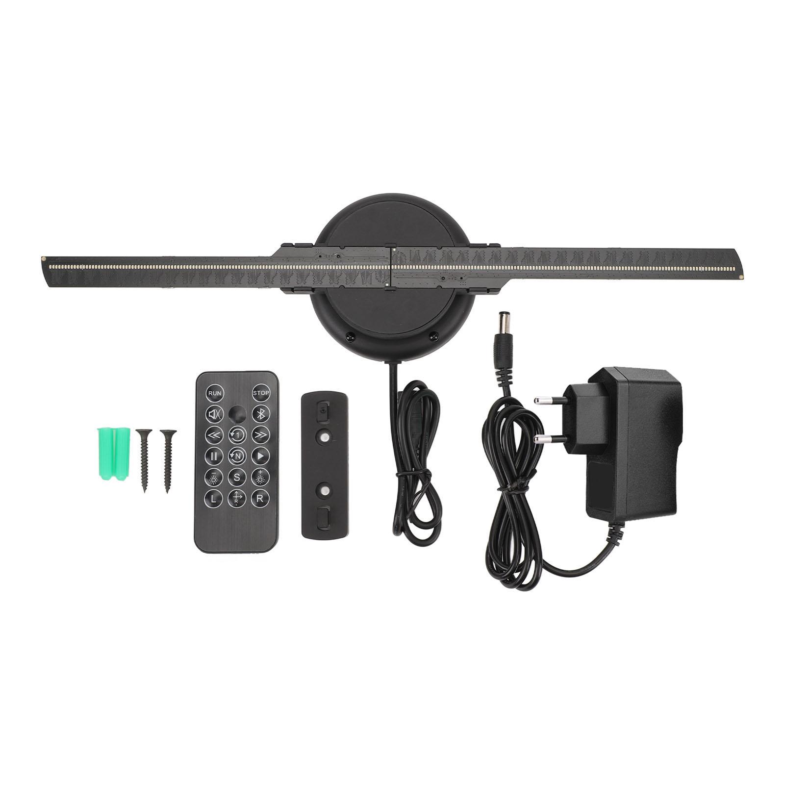 

3D Голограмний Вентилятор Голограмний 3D Проектор для Рекламного Дисплею 1024x224 224LED для Бізнесу Sto EU Plug 100‑240V