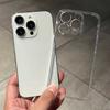 Soft TPU Transparent Straight Edge Phone Case For iPhone 11 12 13 14 15 16 17 Pro Max Air Plus Clear Bumper Back Cases Cover