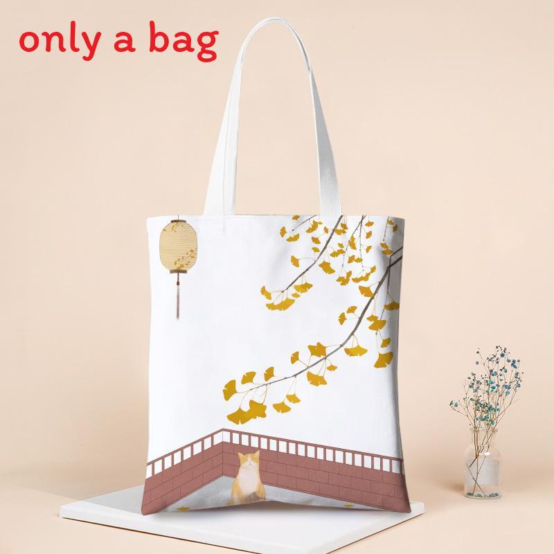 Minimalist Canvas Shoulder Bag For Daily Use With Large Capacity