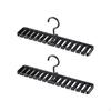 Belt Tie Rack, MultiFunctional Organizer, Closet Hanger, SpaceSaving Hook White 14 Slots
