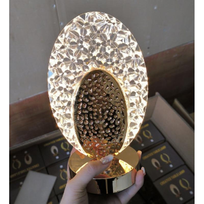 1Pcs Usb Bedside Led Ambient Table 3D Moon Lamp Touch Control 3D Crystal Star Flower Night Light Girls Room Home Decor