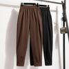 Retro Pear-Shaped Wide-Leg Harem Pants for Plus Size Women - Slimming Carrot Style