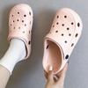 New cartoon hole shoes female nurse doctor surgery shoes two wear cool slippers non-slip bag head beach shoes