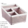 Storage Box Hollow Anti Slip PP Multi Grid Pen Stationery Cosmetic Organizer Classroom Things