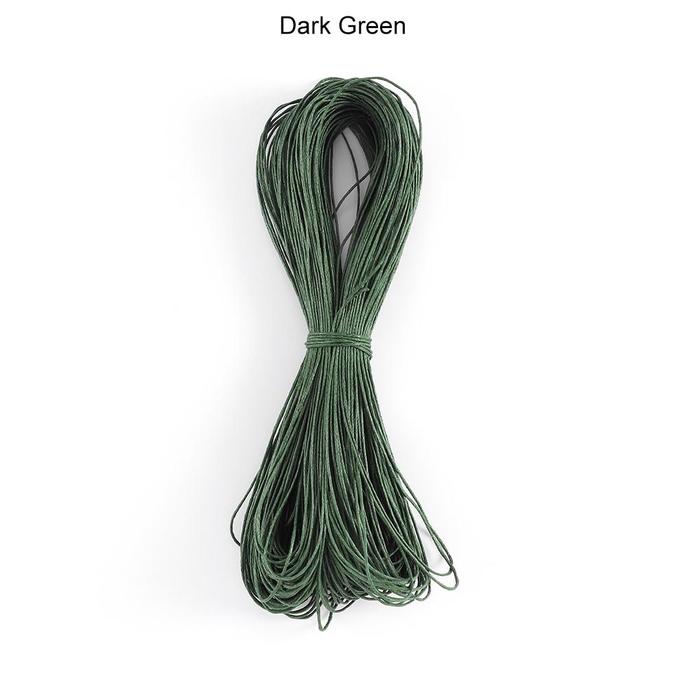 65m/Lot 1mm X 65m Polyester Braided Rope Bracelets Necklaces Beaded Cord Wax Wire for DIY Jewelry Making Findings Supplies Accessories