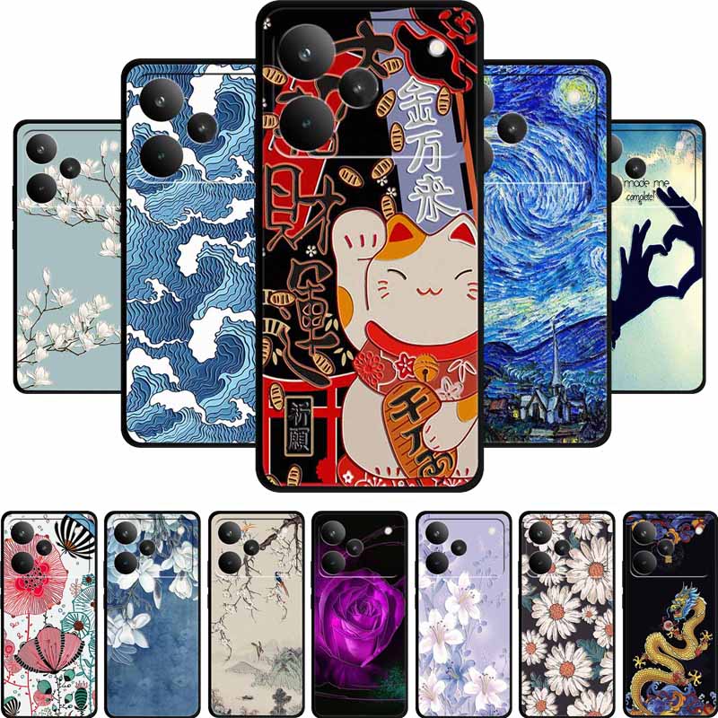 3D Hoesje Voor Realme P4 Pro 5G Telefoonhoesje P4Pro Coque Reliëf Bloemen Siliconen Zachte Achterkant Voor Realme P4 Pro Hoesje P 4 Pro