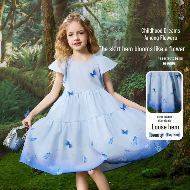 

ASK JUNIOR Платье-принцесса с градиентной юбкой и воланами для девочек 150