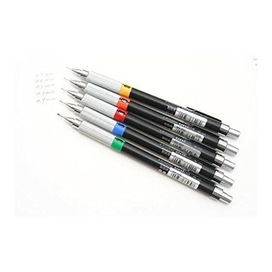 Mitsubishi Pencil Drafting Mechanical Pencil 0.7mm Black M7552.24 Knock-type with Hardness Indicator and Eraser HB
