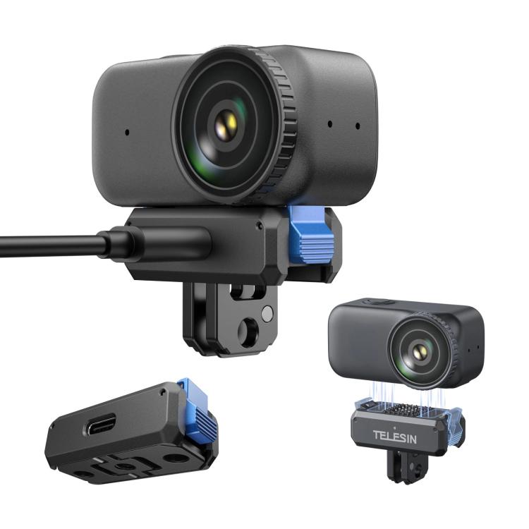 

For DJI Osmo Nano TELESIN Magnetic Quick-Release Charging Base Rechargeable Adapter Mount чорний