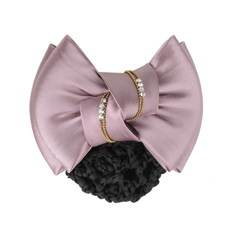 

1 шт. Сетка Женский Аксессуар для Волос Прочная Повязка для Волос Модная Сетка для Волос Шелковая Газовая Цветок Заколка для Волос розовый