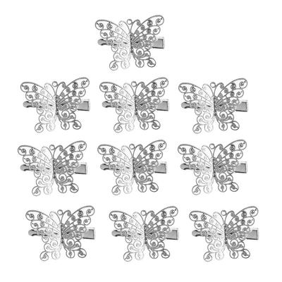 10pcs Fashion Hollow Butterfly Hair Clips Barrettes for Women Girls