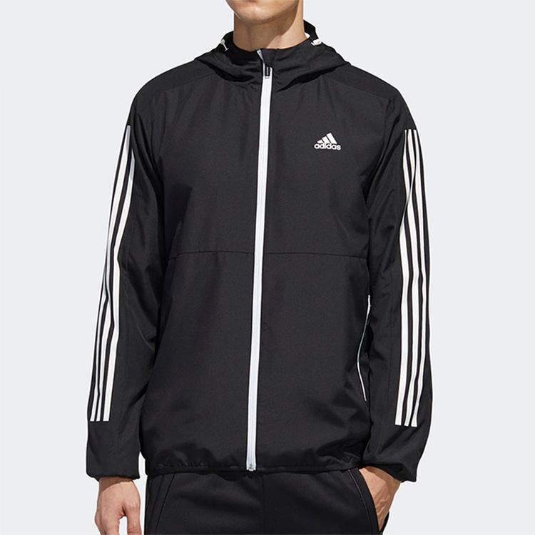 Adidas Mh Wb 3s Logo Hoodie Casual Sport Jacket Autumn International Edition Men Jackets Black GF3962