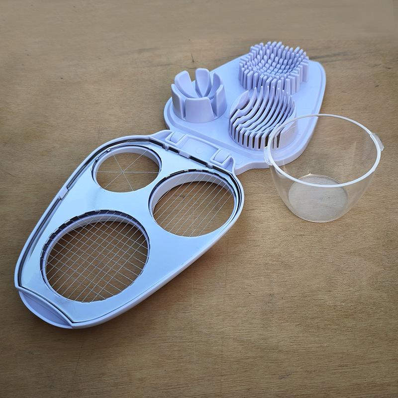 Three-in-One 430 Stainless Steel Egg Slicer & Petal Cutter Tool