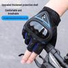 Men's Half-Finger Hard Shell Riding Gloves