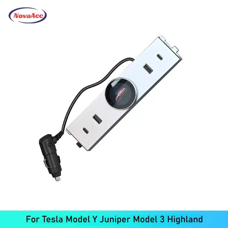 

Car Center Console Shift Knob For Tesla Model Y Juniper 2025 Model 3 Highland 2025 2025 HD Display Fast Charging Docking Station