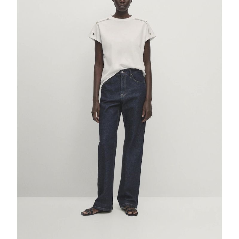 MD Spring New Arrival Women's Clothing Fashion Casual British Style Drop-Shoulder Sleeve Round Neck Short Sleeve T-shirt Top 6896753