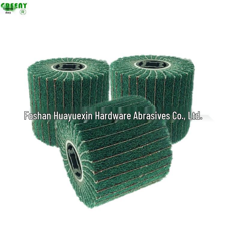 120x100mm Green Scouring Pad Brushed Wheel for Metal & Stainless Steel Polishing