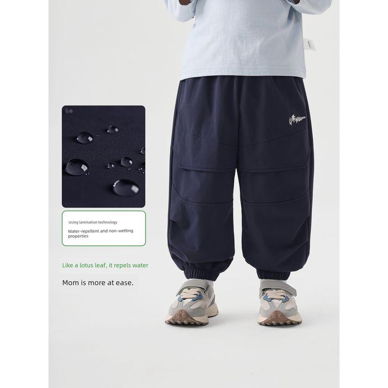 Right European Style Boys' Outdoor Paratrooper Cargo Pants Children's Spring and Autumn Pants 2026 New Children's Clothing Baby Sports Long Pants