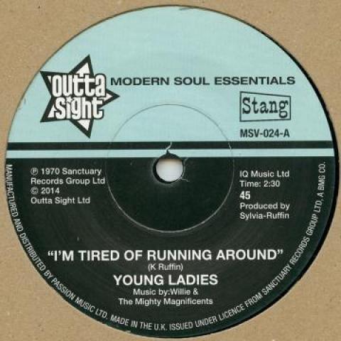 

7inch Record YOUNG LADIES / B.B.P. (BUSINESS BEF - I m Tired Of Running Around / (I m) MSV024 Outta Sight Mod 2014 UK Soul/Funk