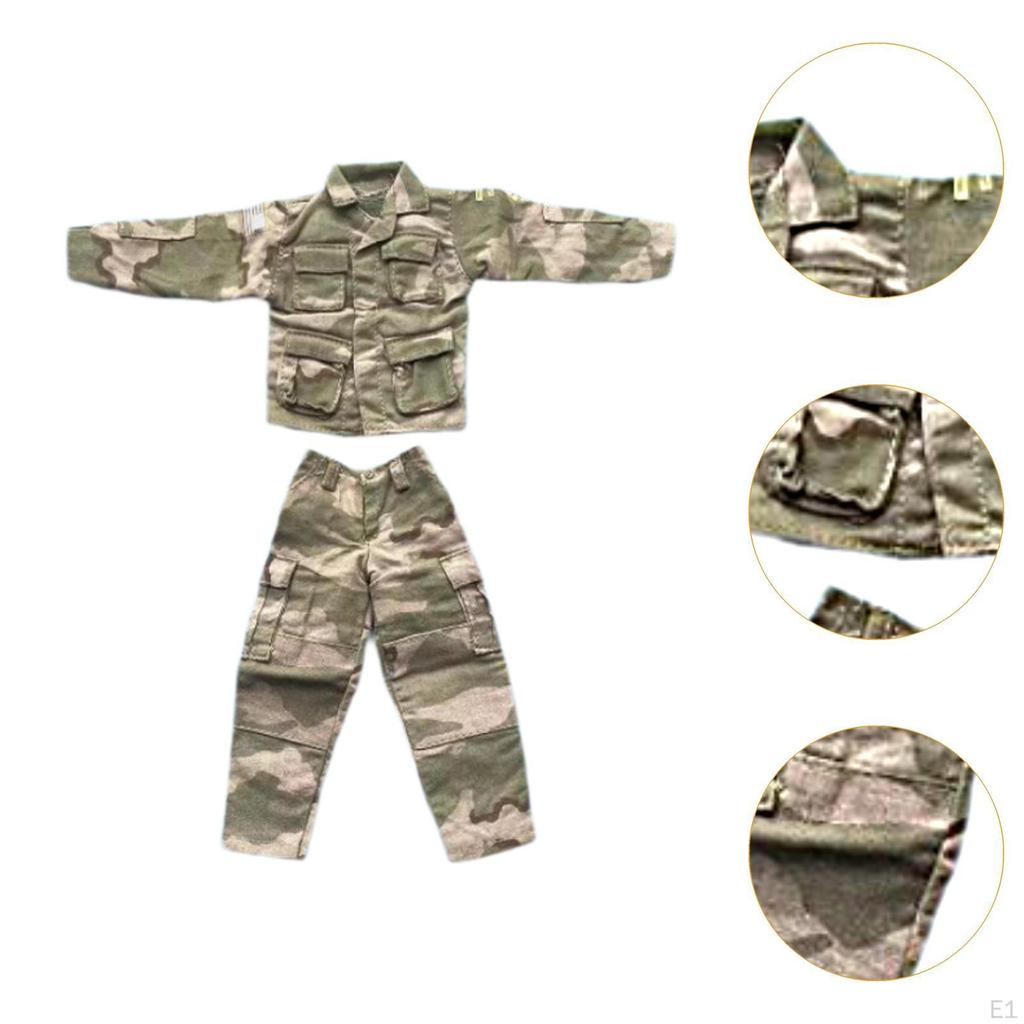 1/6 Scale Male Figures Suit, Miniature Doll Jacket and Pants Outfit, for 12'' inch