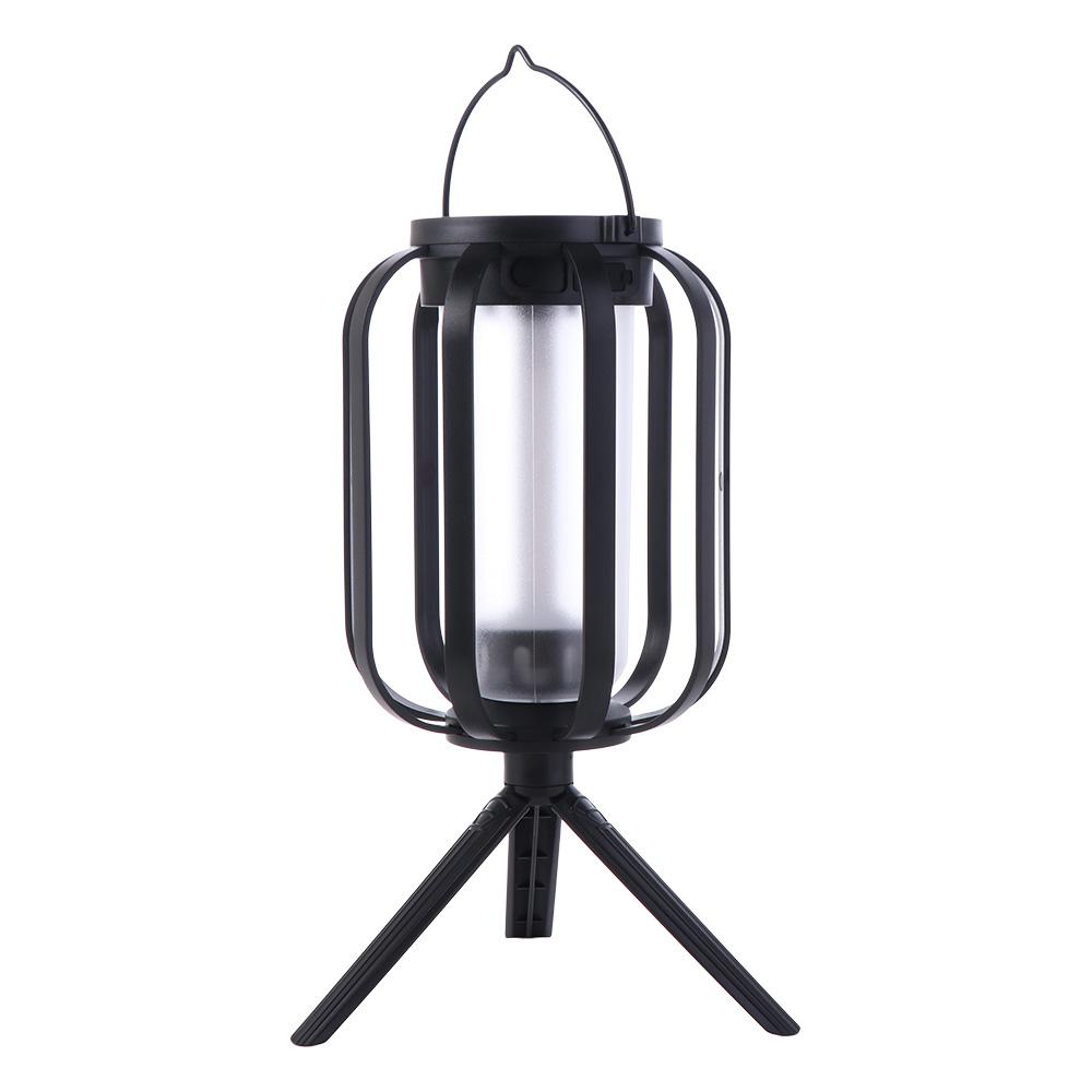 

With Tripod Solar Lanterns UBS Charging 4 Light Modes Solar Camping Light Solar Powered Durable Portable Landscape Lamp чорний