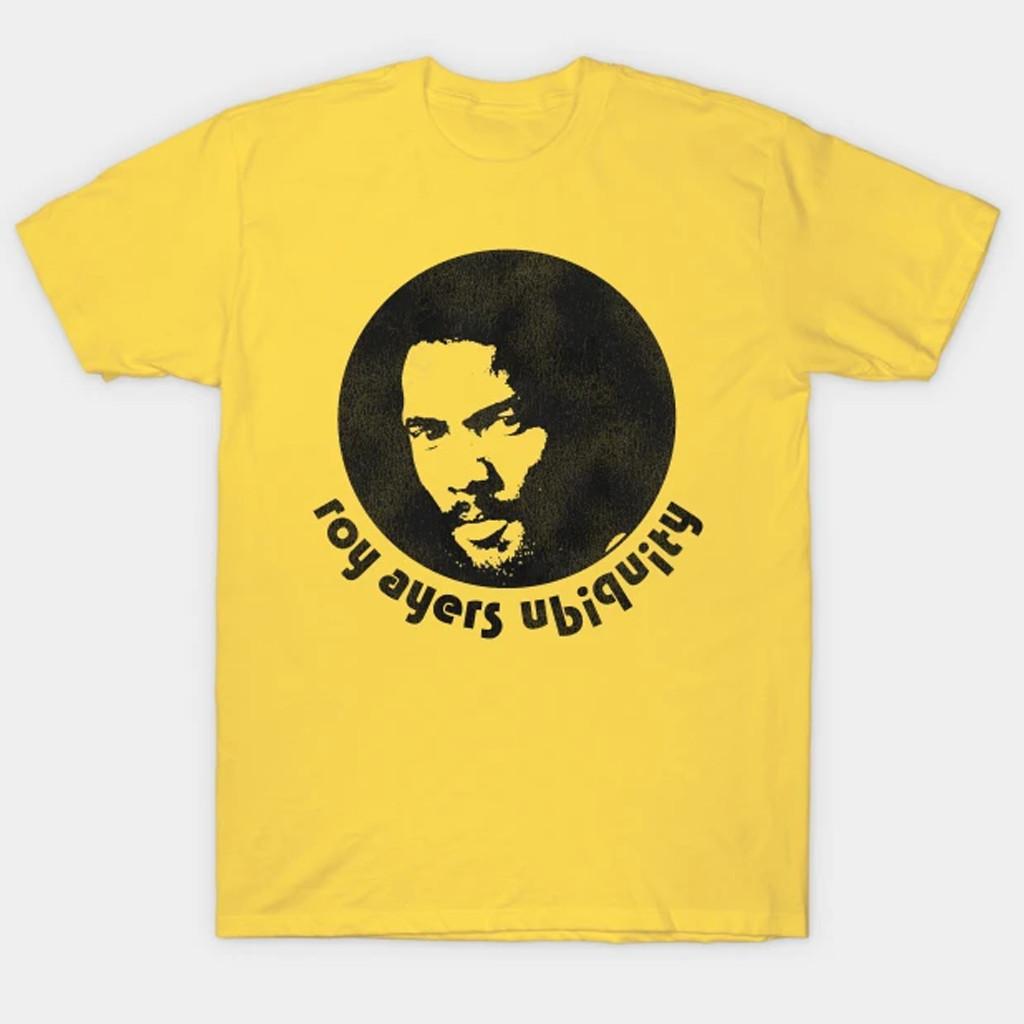 Teen Boys' Cotton T-shirt Summer Casual Graphic Tee Short Sleeve Roy Ayers artwork yellow T-shirt Unisex tee All sizes XY862