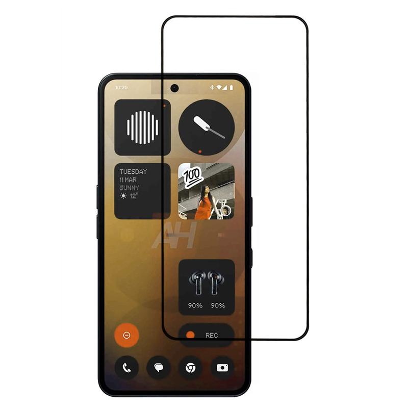 

For Nothing Phone (3a)/Phone (3a) Pro Screen Protector Full Glue Silk Printing Tempered Glass Film Type A