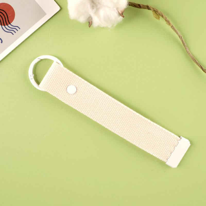 Webbing Strap Colorful Ribbon Rope Keychain Simple Durable Keychain Lanyard Versatile Ins Diy Canva Strap Unisex
