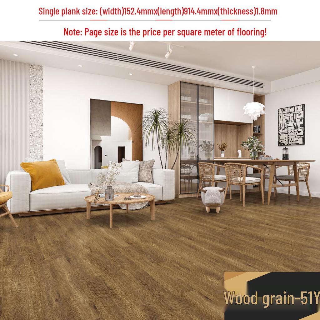 מדבקת רצפת אבן ויניל עמידה למים עם הדבקה עצמית: כיסוי PVC עבה ועמיד בפני שחיקה לחדרי שינה