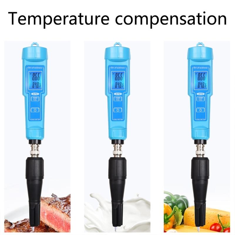 Tester Pen Multifunction Digital Water Temperature Tester with Temperature Compensation 0-14 Measurement Ranges