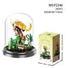 Yu Gao Insect & Hibiscus Rose Building Block Flowers - Compatible with Lego, Assembled Ornament Toys