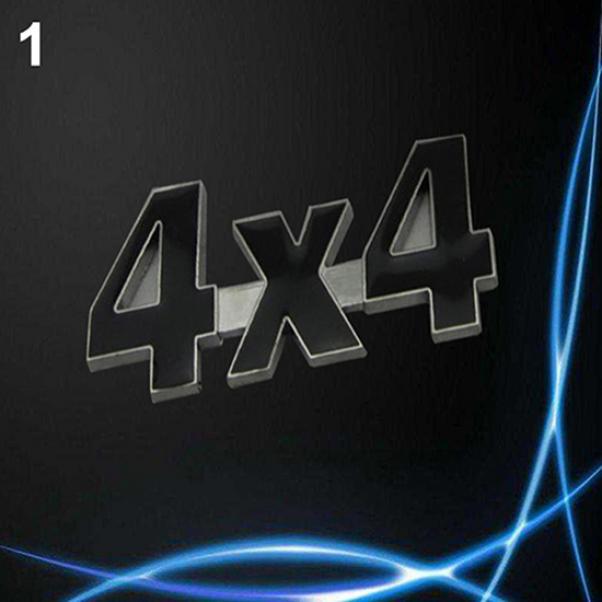 Автомобильный металлический 3D 4x4 знак смещения грузовик авто наклейка на двигатель украшение наклейка чёрный