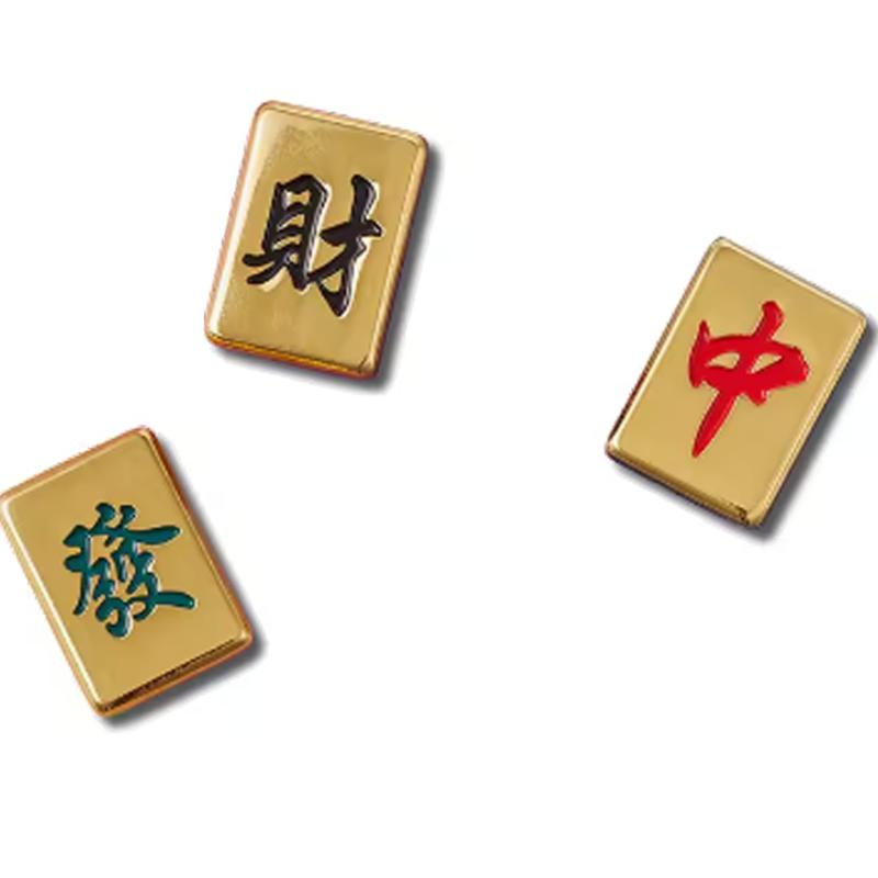 

Crocs Quality Mahjong Series Shoe Accessories Unisex Gold F золотой