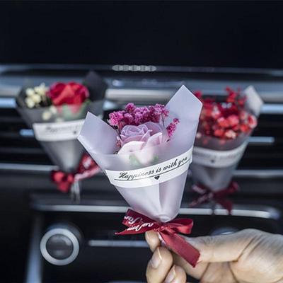 Car Air Freshener Dried Flower Automobile Perfume Diffuser Gypsophila Air Vent Automotive Fragrance Auto Interior