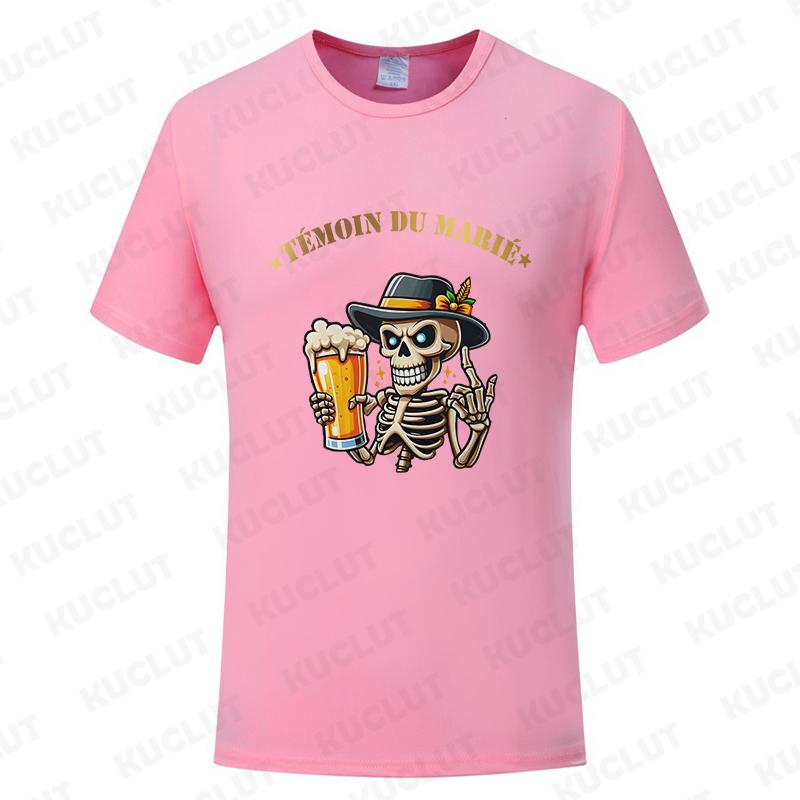 Französisches Herren Evg Future Groom Man T-Shirt Freund Single Abschied Junggesellenabschied T-Shirt Team Verheiratet Bräutigam Kurzarm T-Shirts