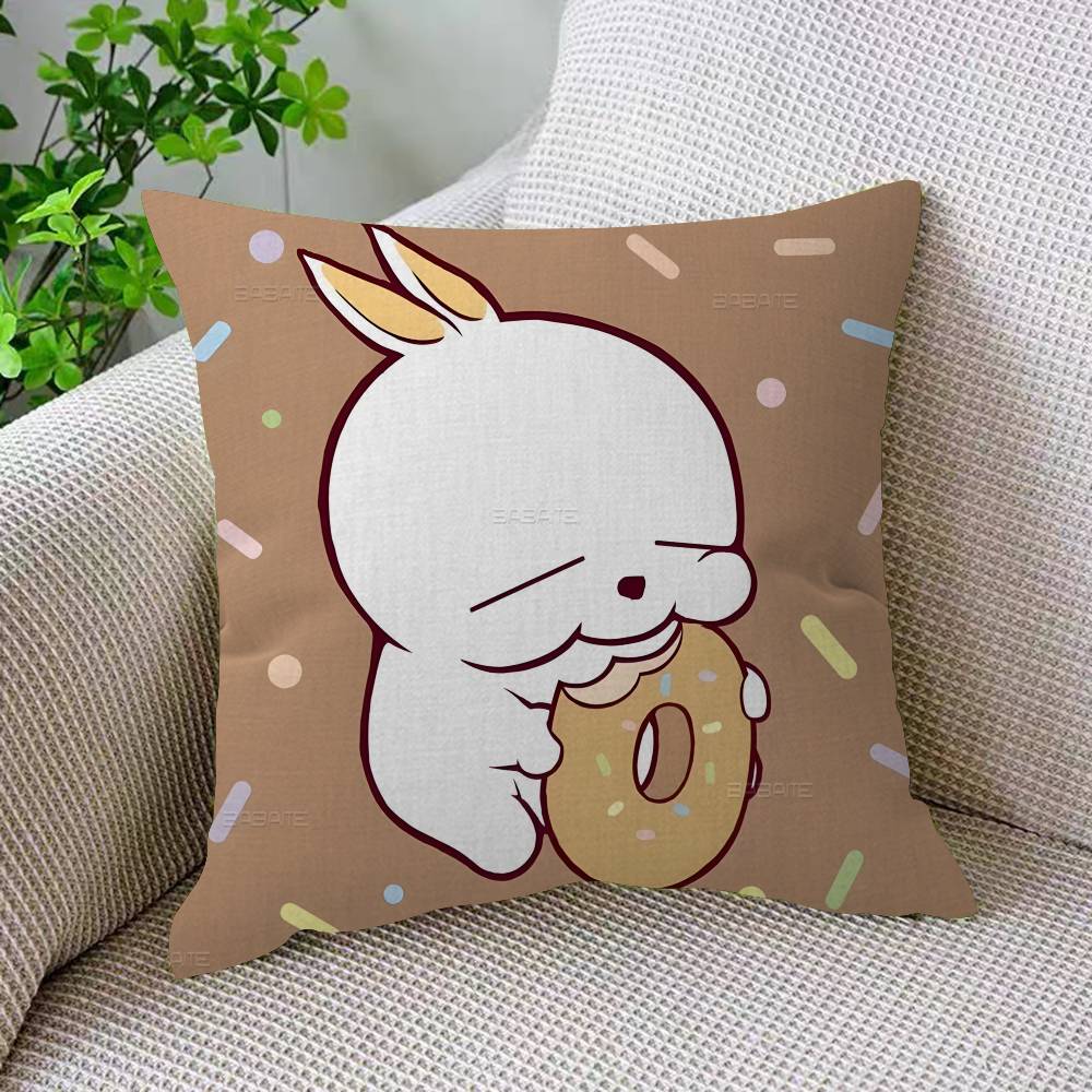 M-MashiMaro Anime Cartoon Office Cushion Pillowcase Car Cushion Cover45X45CM Lumbar Pillowcase Sofa Pillowcover