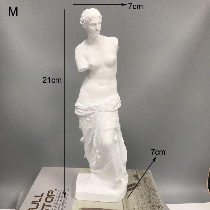 European Broken Arms Venus Plaster Statue Resin Decoration Home Room Table Sculpture Ornaments Study Office Desk Figurine Crafts