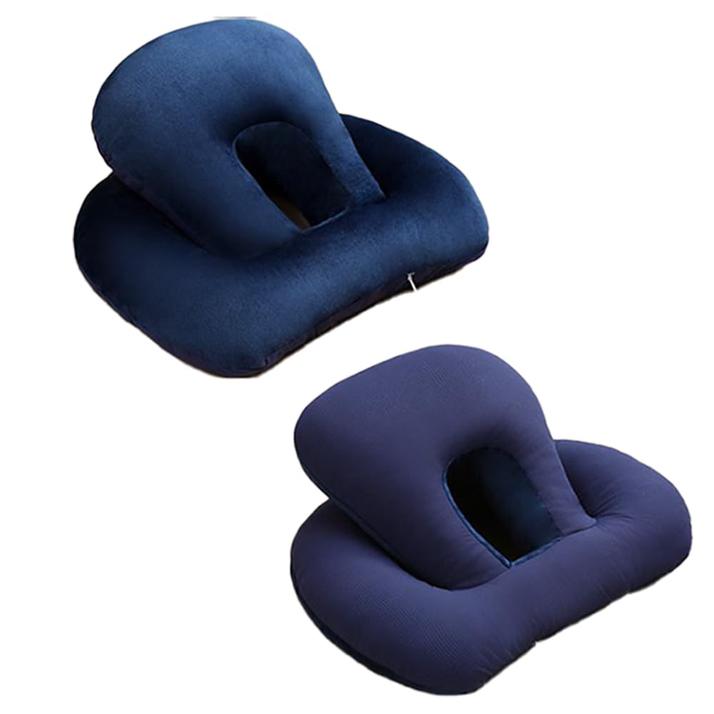 Raatel Stomach Pillow, for Naps, Stomach Sleeping Pillow, Cushion, Stomach Sleeping Pillow, Nap Pillow (Navy)