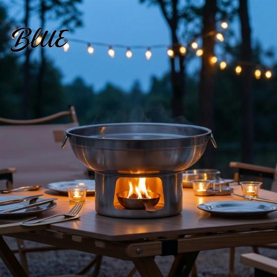 Sturdy Stainless Steel Hot Pot for All Stoves Induction Gas And Electric Stoves Detachable Durable Kitchenware Round Pot Multipurpose Cooking Indoor