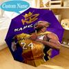 Custom Name Umbrella Kobe Bryant's Legacy Numbers Umbrella 8-Frame for Travel, Camping, Casual Lightweight Portable, Essential for Family Gifts