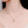 Necklace 18K Gold Popular Pink Gold 18K Gold Heart Heart Necklace Pendant Silver 925 Large White Gold 18K Gold Hexagram Pendant Shiny Diamond Symbol