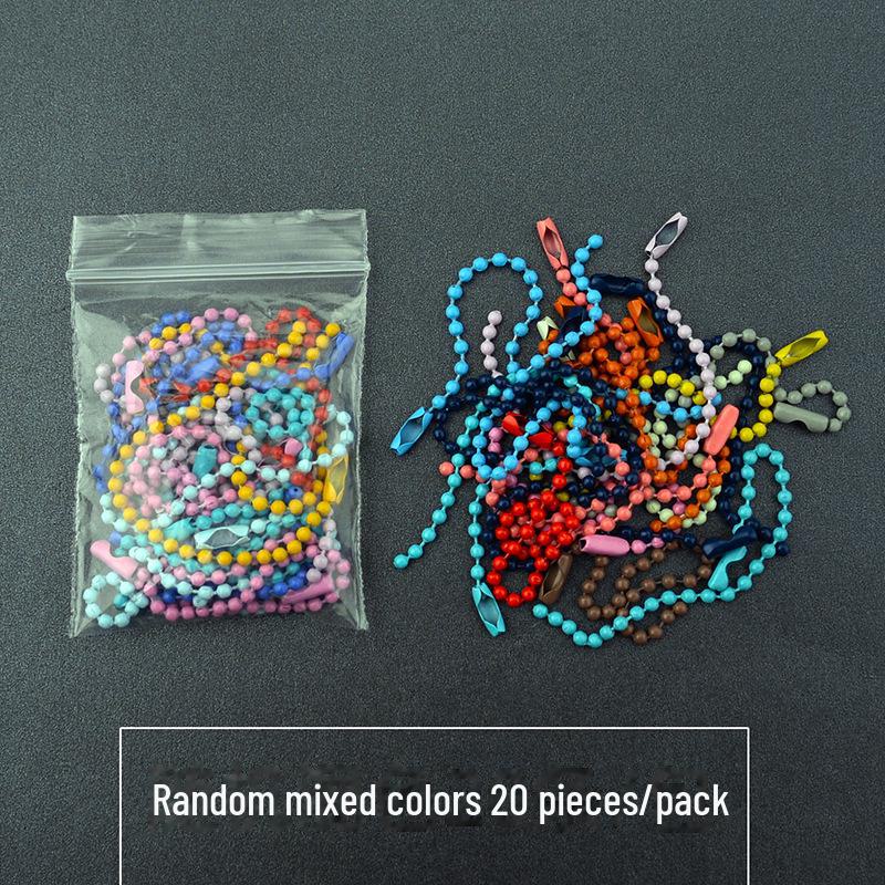 

Разноцветные бусины и металлические цепочки, ювелирные аксессуары - 100 шт./упаковка 20 pieces/pack