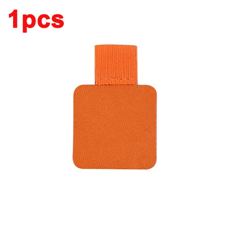 Tragbarer Stiftclip PU-Leder Stifthalter Selbstklebend Bleistift Elastikschlaufe Abdeckring für Notizbuch Journal Klemmbrett